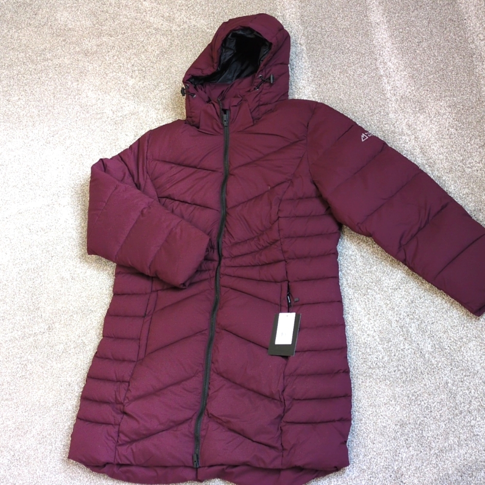 NWT Women's Boulder Gear Maroon NEVADA puffy quilted Jacket size XL 😍ADORABLE😍